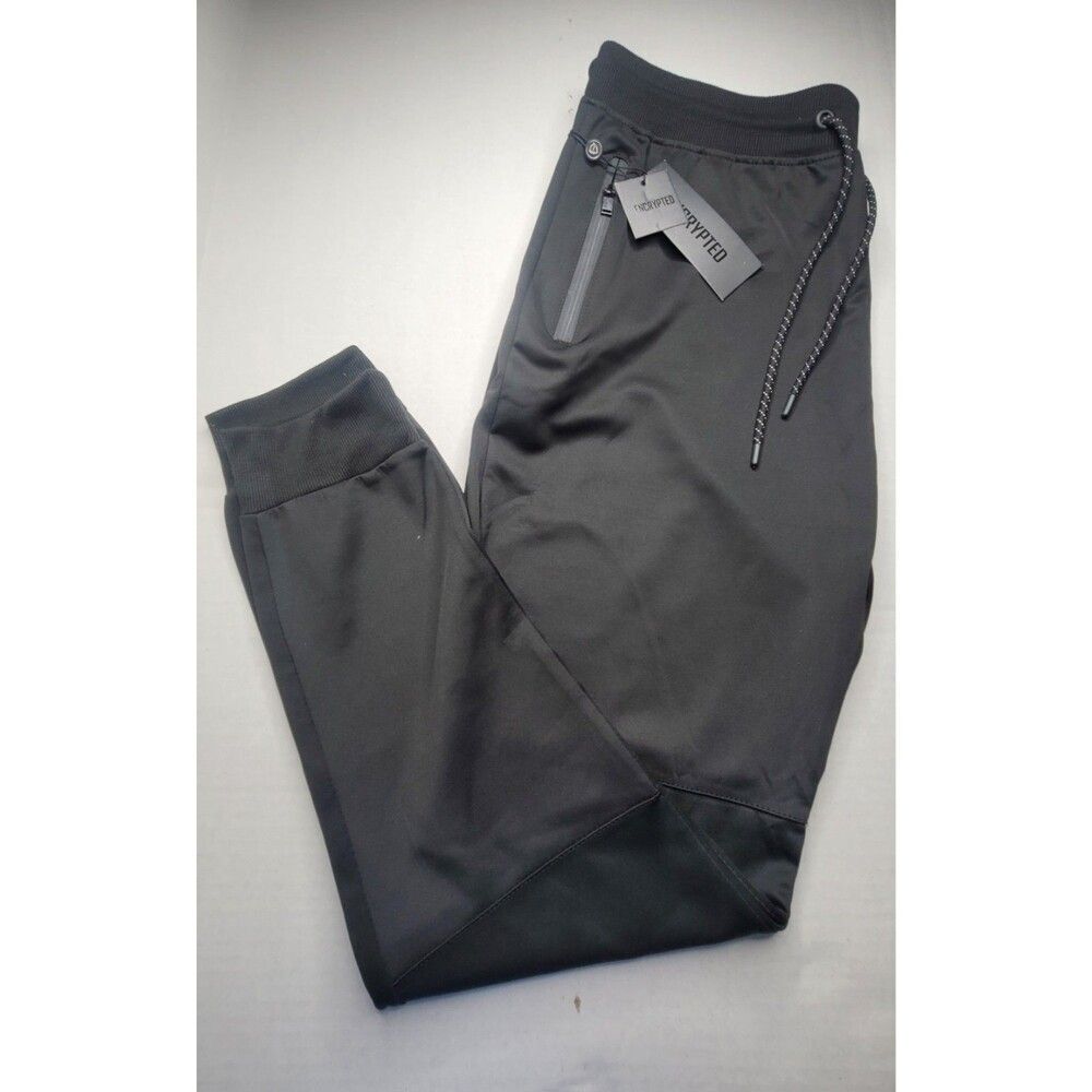 Encrypted Cargo Jogger Pants Mens 2X Black Zip Pockets Stretch NEW - Picture 13 of 13